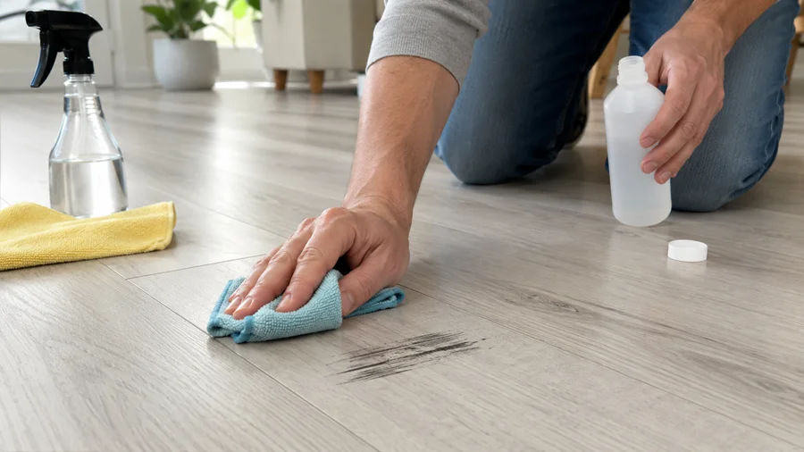 Remove Stubborn Scuffs with Rubbing Alcohol