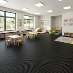 Ribbed Anti-Slip Rubber Tile