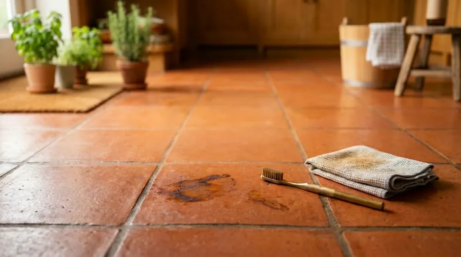 Rust marks: keep it dry and go gently
