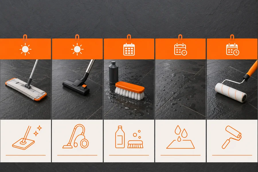 Slate Floor Maintenance Routine