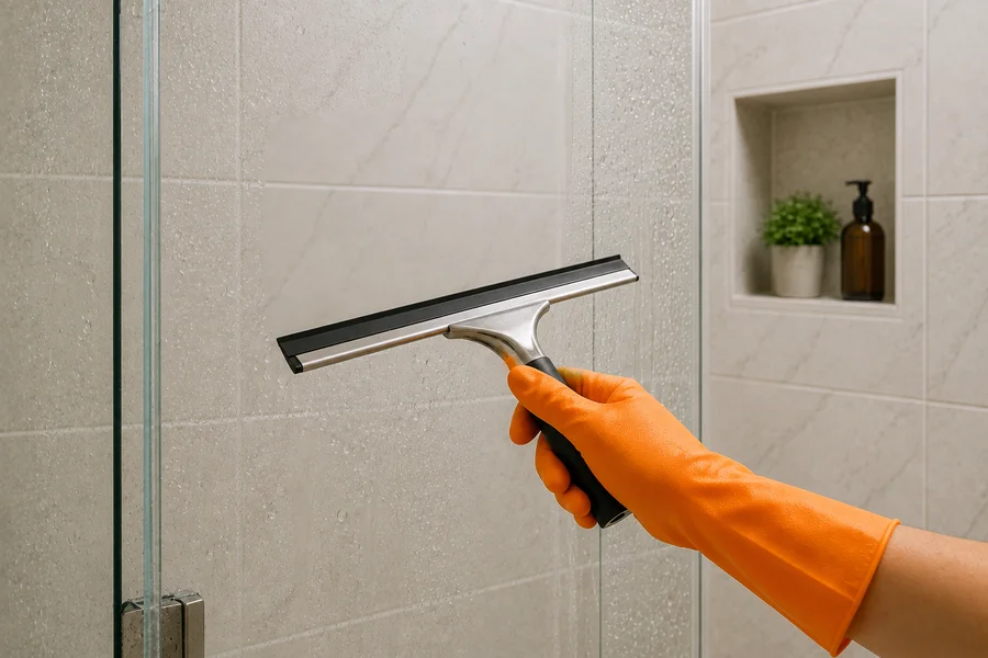 Squeegee & Dry the Shower