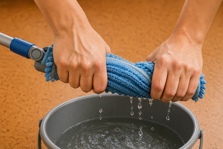Step 3 – Wring Out Your Mop