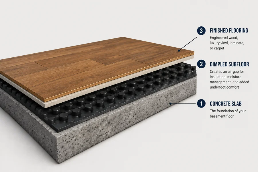 Subfloor Systems - Warmth, and a Caution