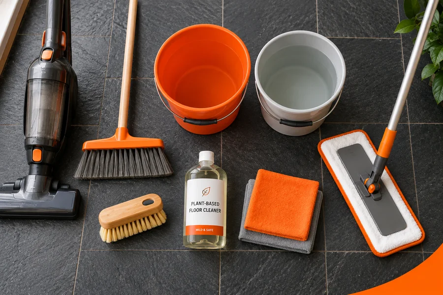 Tools You Need for Natural Slate Floor Cleaning