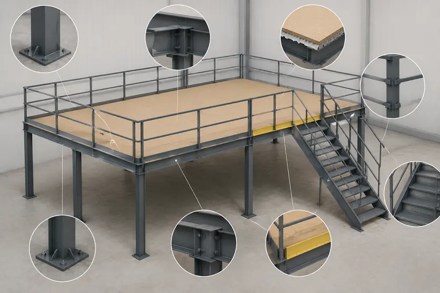 What Are the Main Components of a Mezzanine Floor