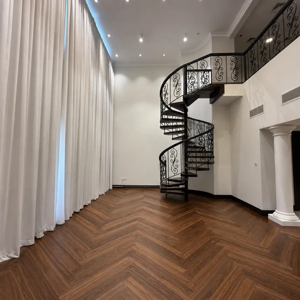 dark walnut SPC chevron planks Project At Golden Mile 10, Palm Jumeirah