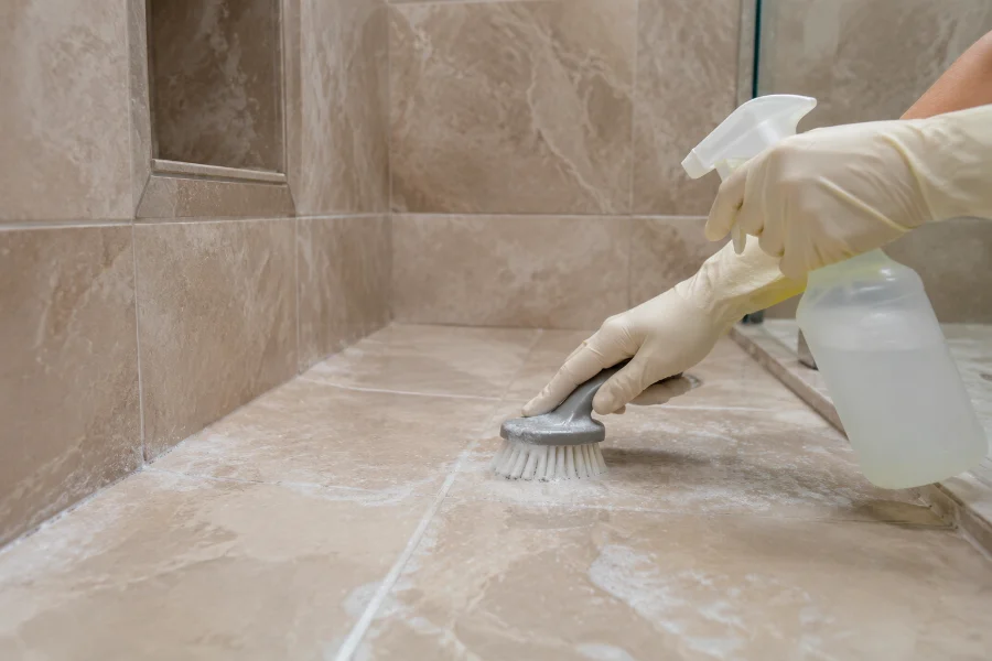 pH-Neutral Cleaner and Gentle Scrubbing for Natural Stone