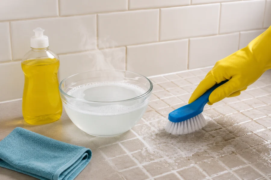 Dish Soap and Warm Water