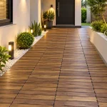 interlocking outdoor tiles for gardens