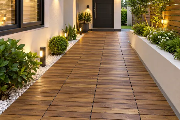 interlocking outdoor tiles for gardens