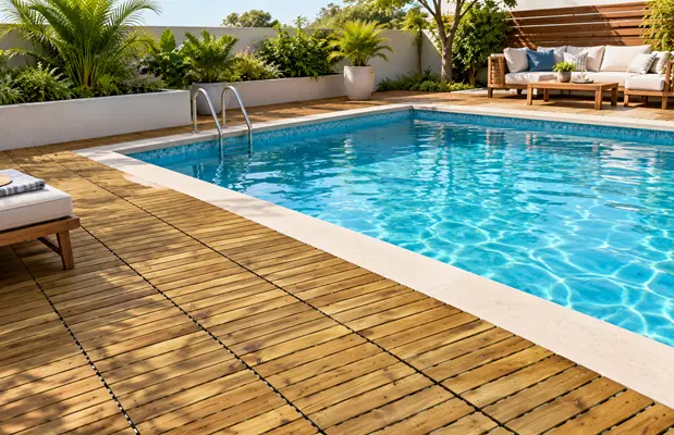 WPC decking for pool areas Dubai