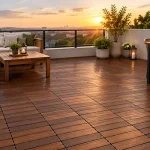 Golden Teak Deck Tiles