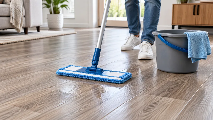 Damp Mop the Floor