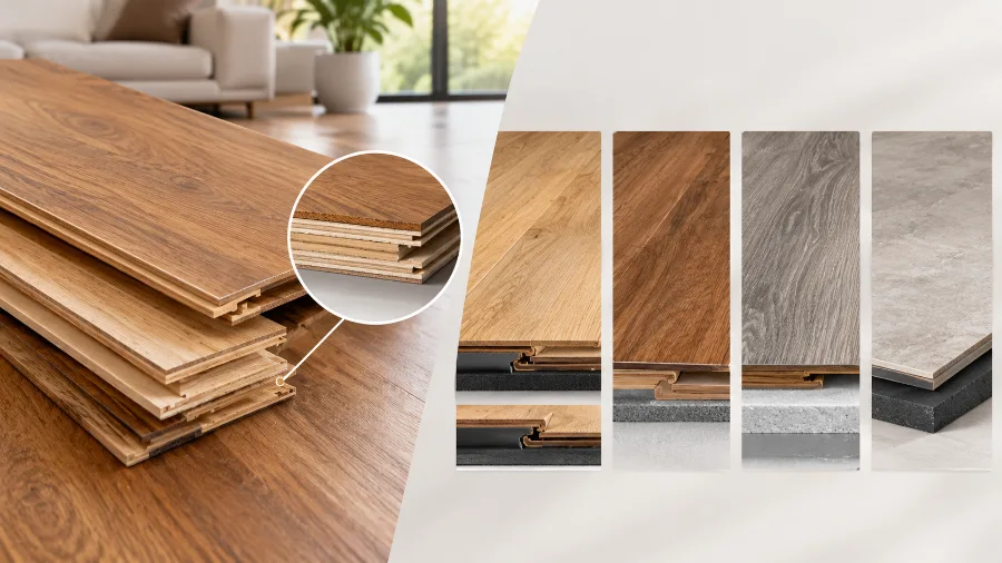 Engineered wood flooring