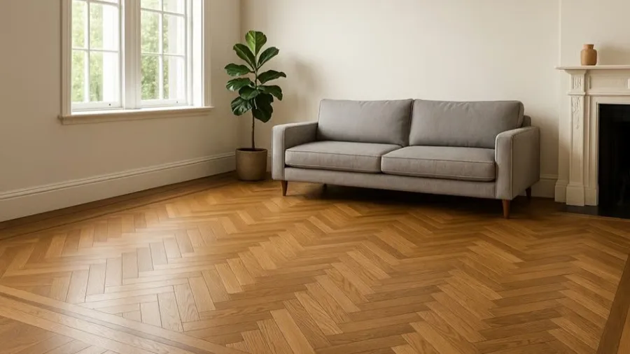 Herringbone-Style Plank Layout