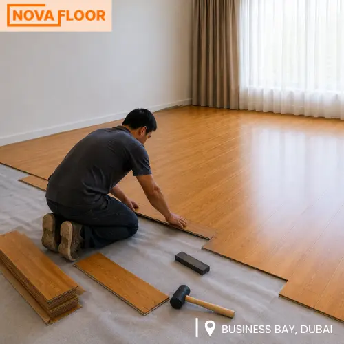 Honey Oak Luxury Vinyl Plank (LVT) Project 2