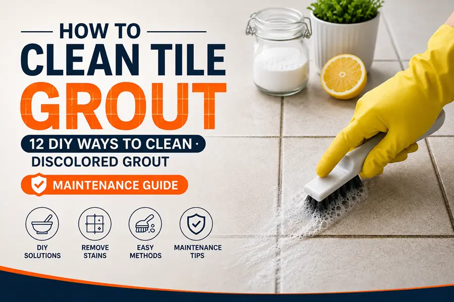 How To Clean Tile Grout | 12 DIY Methods