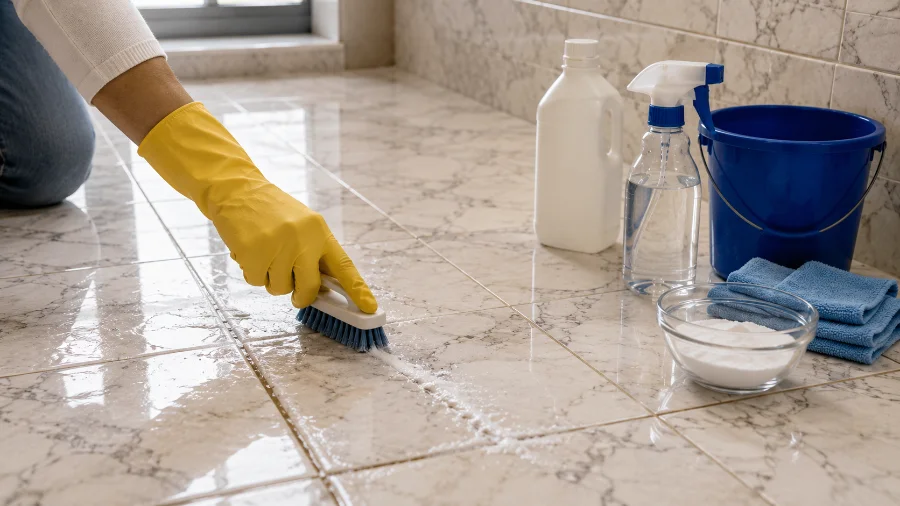 How to Clean Marble Floors and Grout