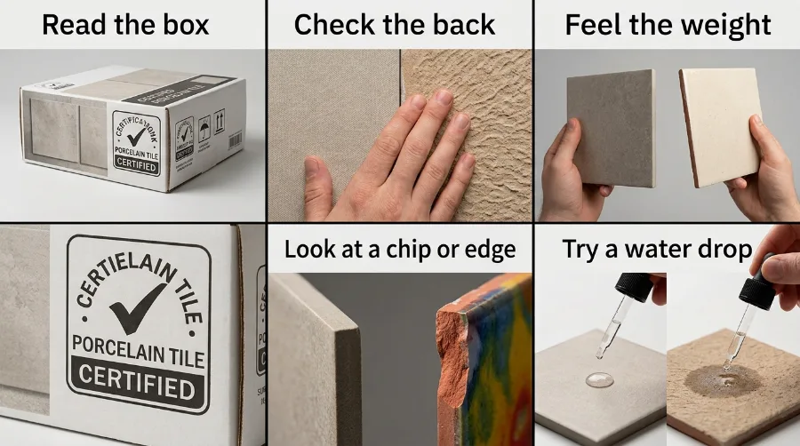 How to Tell Porcelain and Ceramic Tile Apart
