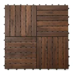 Interlocking Acacia Wood Deck Tiles