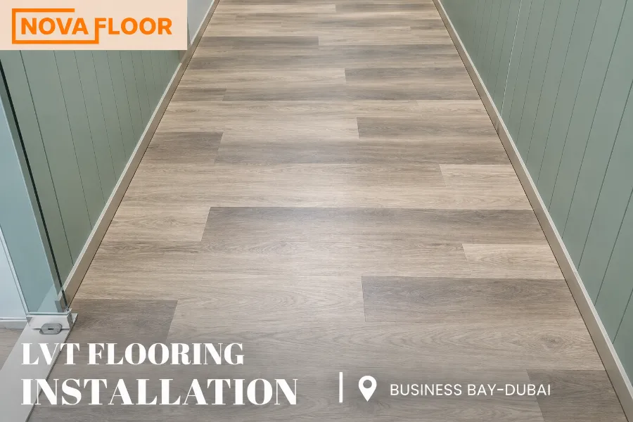 LVT Planks installation at Business Bay-Dubai