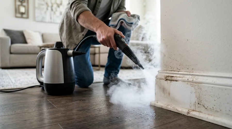 Loosen Stuck-On Grime With a Steam Cleaner