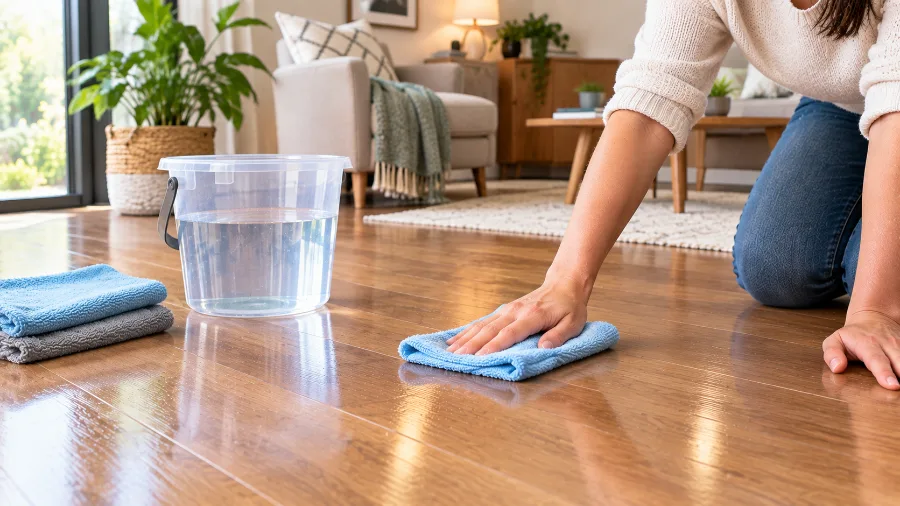 Method 8: Plain Warm Water And Microfibre (The Minimalist Approach)