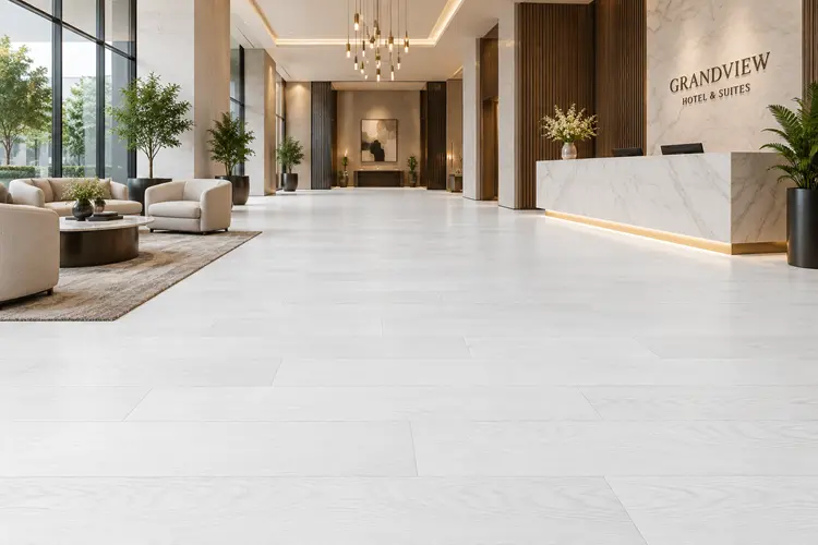 scratch-resistant vinyl tiles