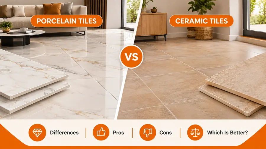 Porcelain vs Ceramic Tiles