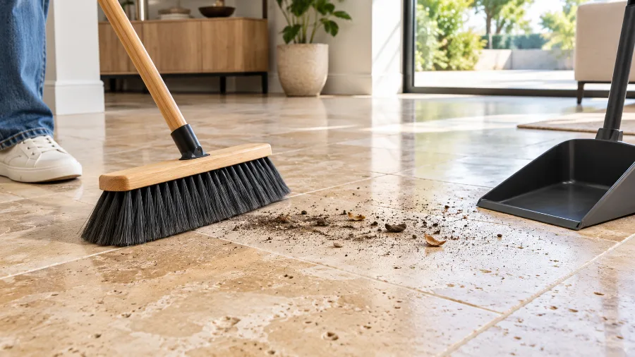 Remove loose dirt