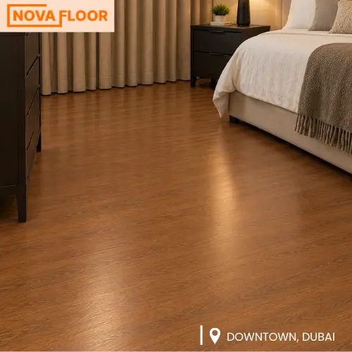 SPC Flooring installation in Bedroom