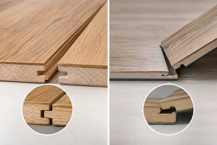 Tongue and Groove vs Click-Lock