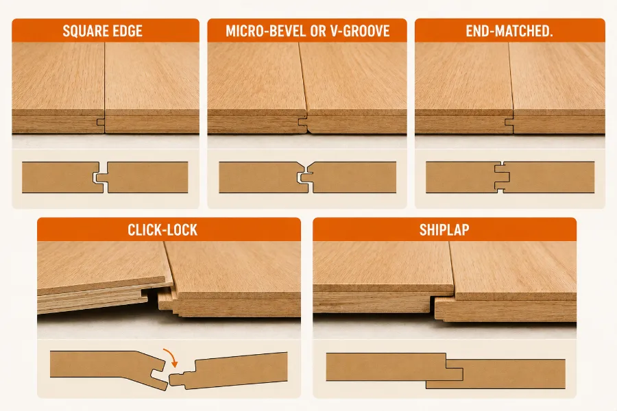 Types of Tongue and Groove Joints and Profiles