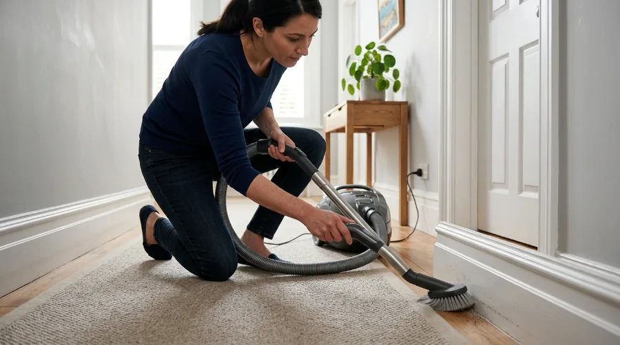 Vacuum Baseboards With a Brush Attachment