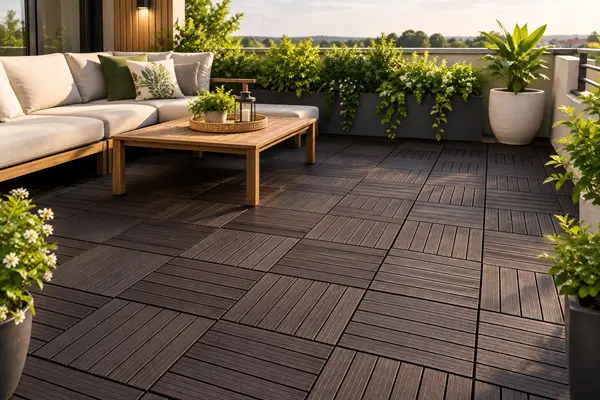 Espresso Brown Deck Tiles