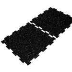 white-black interlocking gym flooring
