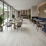 White-washed Oak LVT Flooring