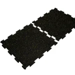 Yellow - Black gym flooring