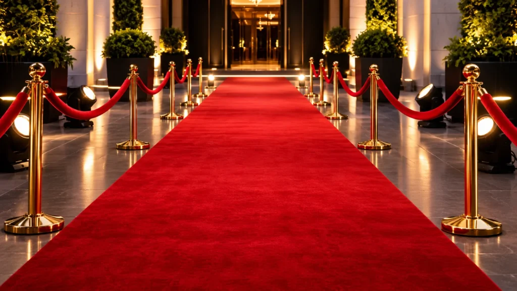 Cinematic Red Carpet celebrity walkway