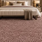 100% PA Deep Rosewood Bedroom Carpet