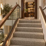 Greige Executive Suite Stair Carpet