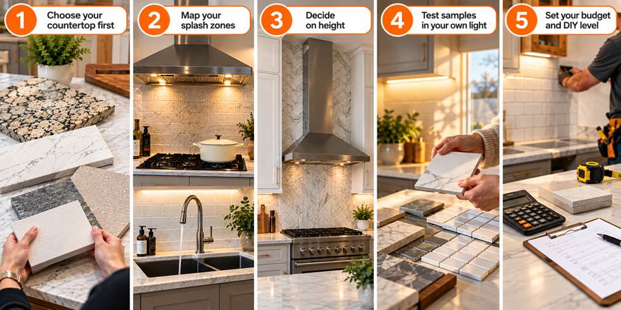 How to Choose a Kitchen Backsplash in 5 Steps