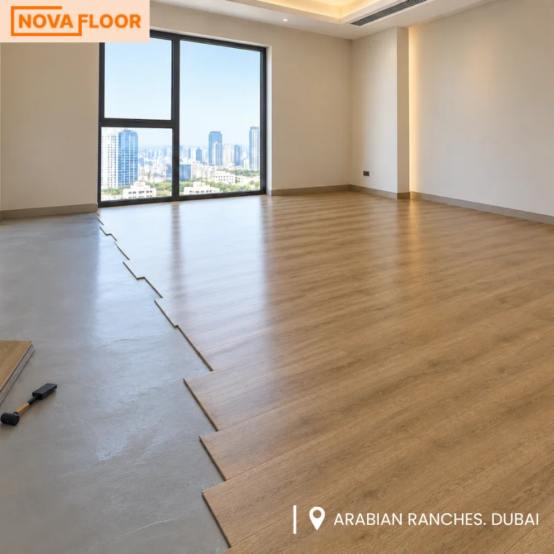 Installation of LVT flooring