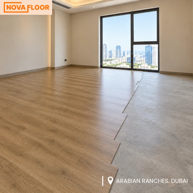 LVT Flooring Installation in Arabian Ranches, Dubai