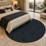 Luxury Dark Steel Gray bedroom carpet