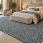 Luxury Smoky Blue bedroom carpet