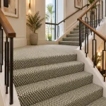 Monochrome Woven Stair Carpet