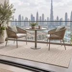 Off-White Outdoor Carpet Rug