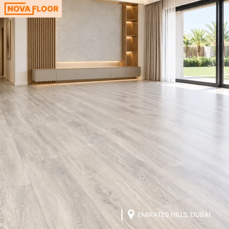 Vinyl Flooring Installation at a Luxury Villa in Emirates Hills 1