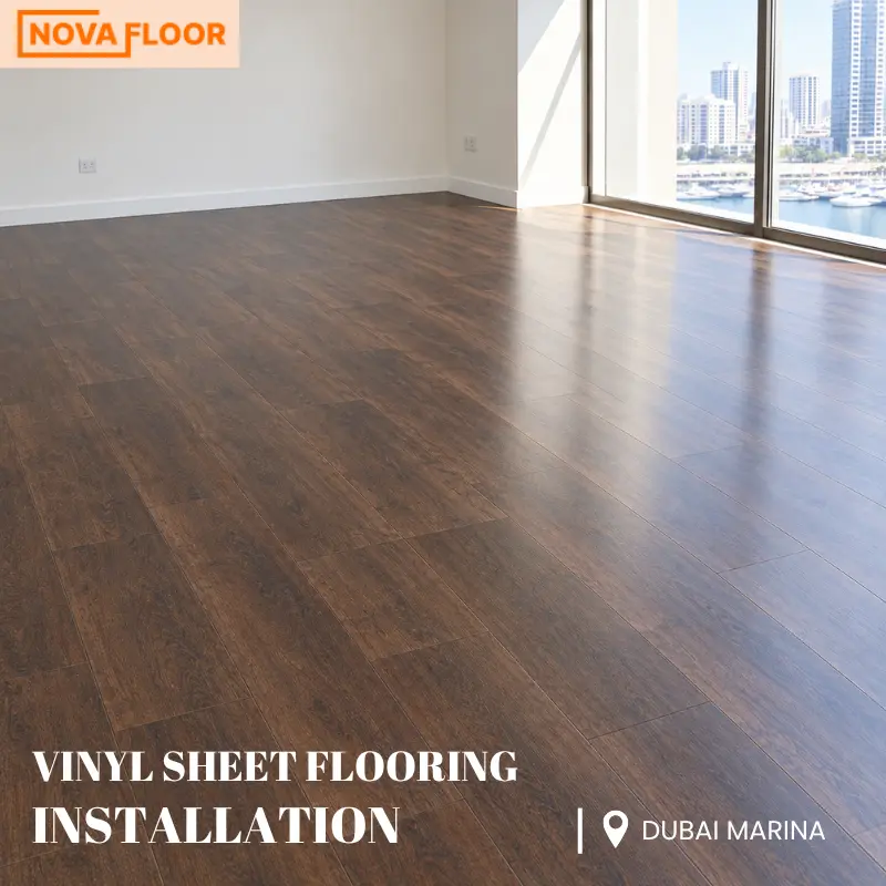Vinyl Sheet Flooring Installation in Dubai Marina